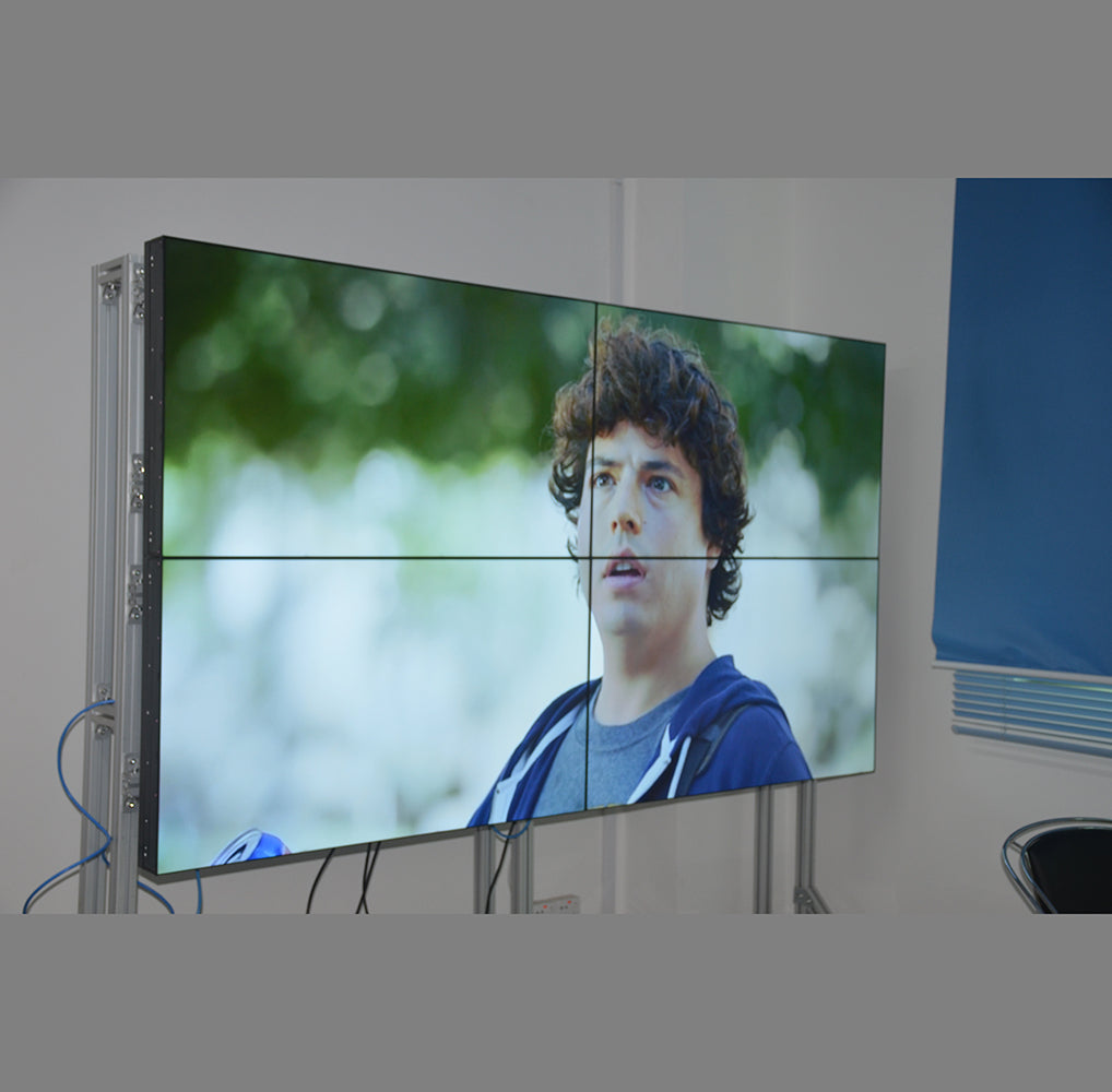 Fultape 55” 1.8mm super narrow bezel LCD video wall, 700nits high brightness, 2x2 package